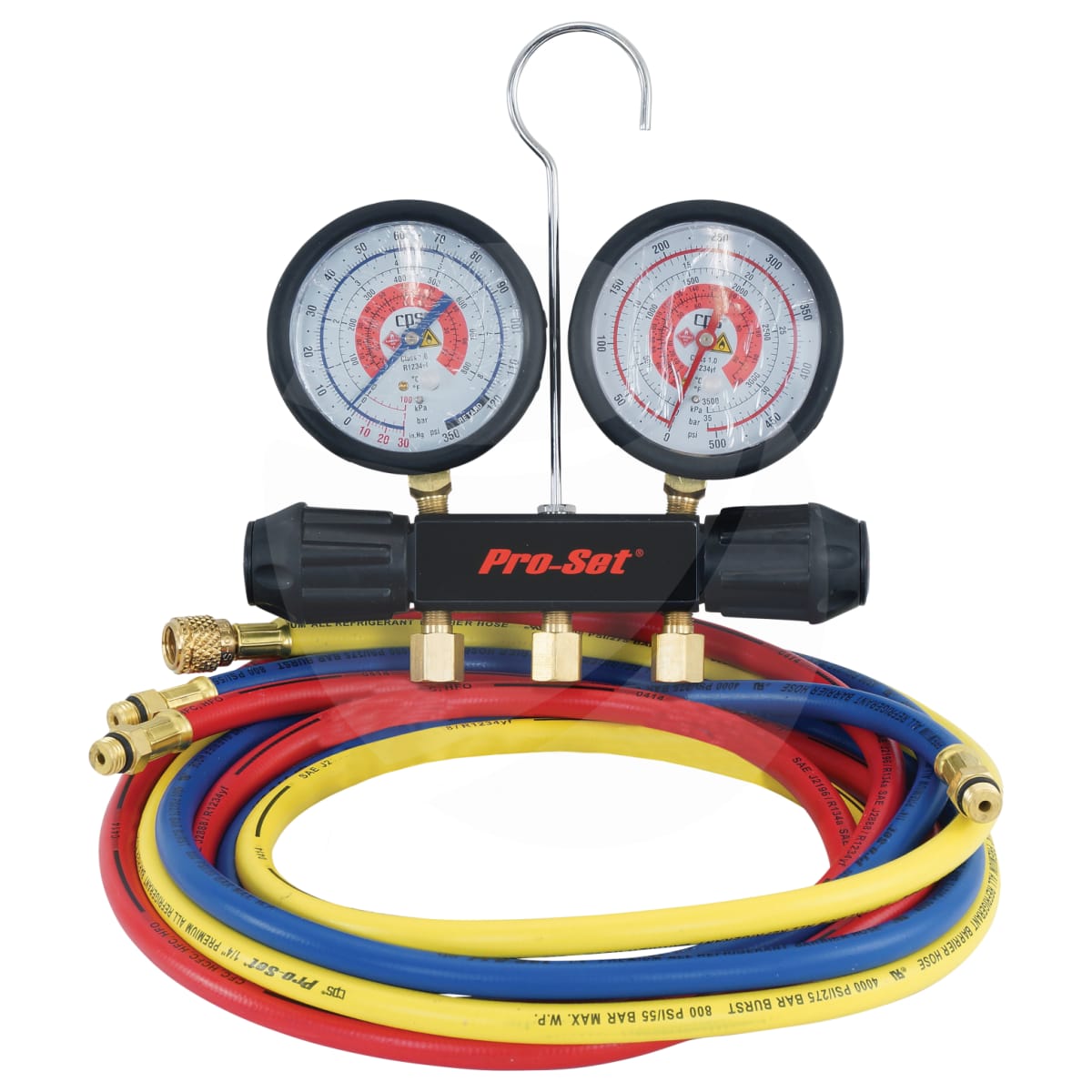 MANIFOLD GAUGE SET, CPS, R410A, R32, 2WAY, WORKINGMAN SERIES